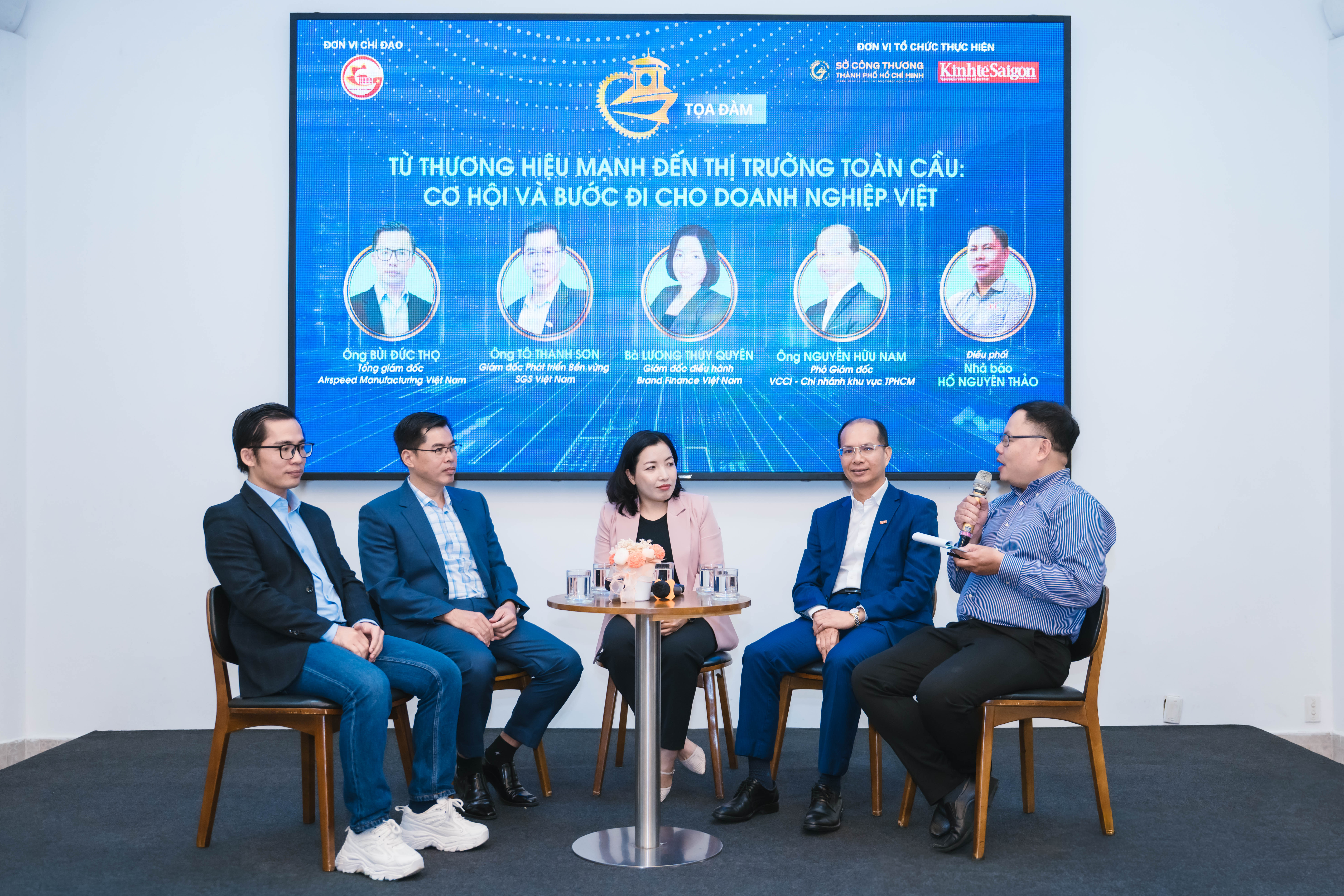 Hội thảo “Xây dựng thương hiệu và tiếp cận thị trường quốc tế: Từ chiến lược đến thực hành”. Ảnh: SGT