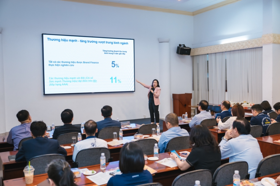 Bà Lương Thúy Quyên, Giám đốc điều hành Brand Finance Việt Nam. Ảnh: SGT