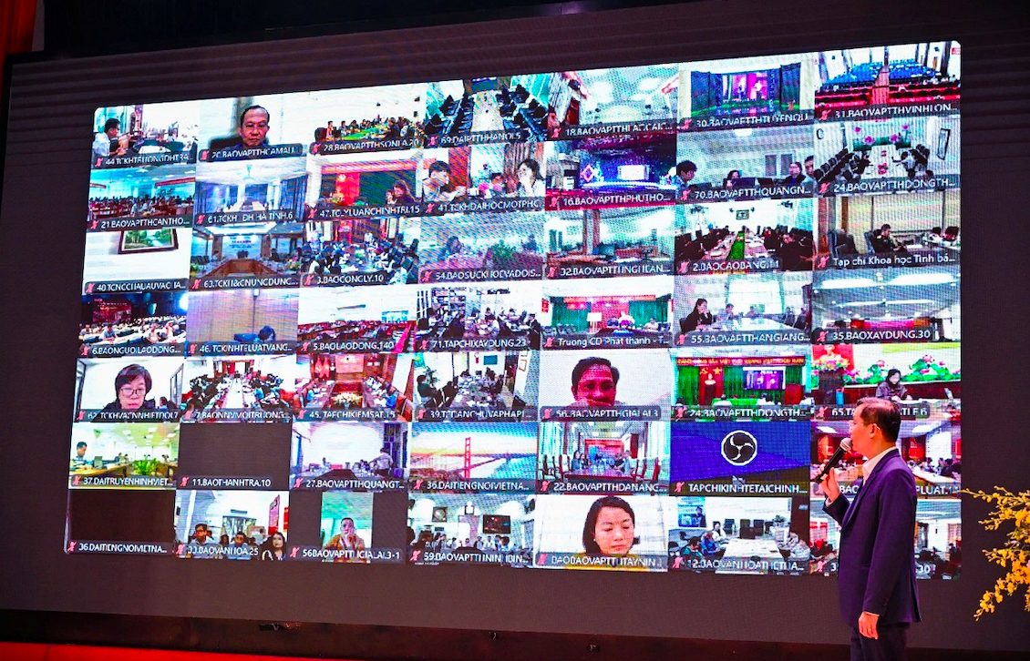 Trên 200 điểm cầu trực tuyến với hơn 2.000 học viên tham dự lớp tập huấn.