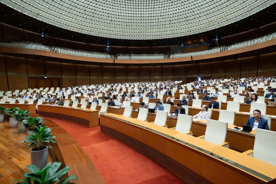 Toàn cảnh Hội trường. Ảnh: Quốc hội.