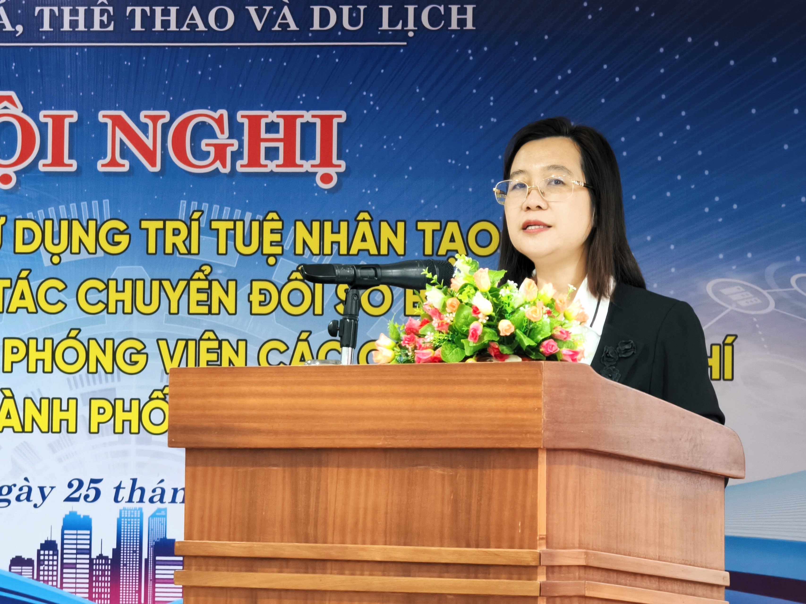 Bà Nguyễn Thu Phương - Phó Giám đốc Sở VH-TTDL TP. Đà Nẵng. (Ảnh: Quang Hiếu)