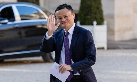 Ông Jack Ma trong một lần xuất hiện vào đầu năm 2025 - Ảnh: Bloomberg.