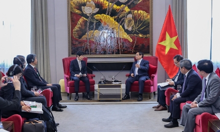 Thủ tướng tiếp và làm việc với lãnh đạo phía Nhật Bản tham dự Diễn đàn hợp tác địa phương Việt – Nhật