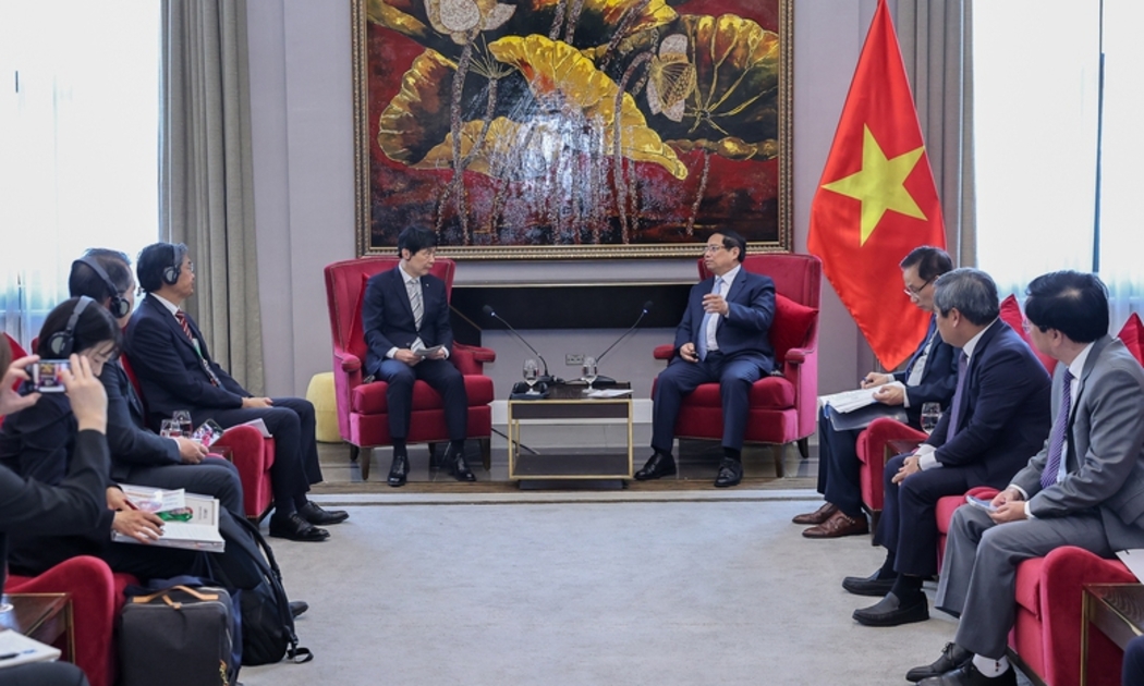 Thủ tướng tiếp và làm việc với lãnh đạo phía Nhật Bản tham dự Diễn đàn hợp tác địa phương Việt – Nhật