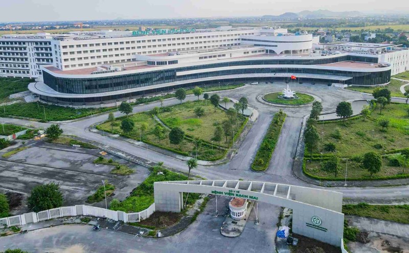 Dự án đầu tư xây dựng cơ sở 2 Bệnh viện Bạch Mai tại Ninh Bình. Ảnh: Internet.