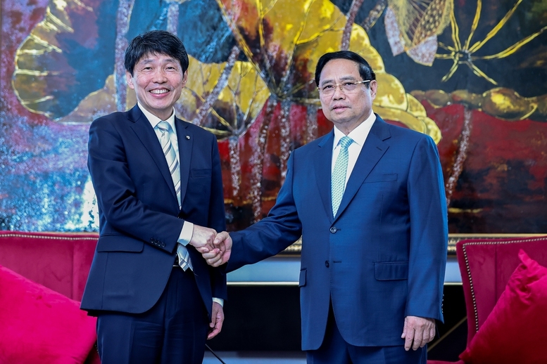 Thủ tướng Phạm Minh Chính đã tiếp ông Yamamoto Ichita, Thống đốc tỉnh Gunma, Nhật Bản - Ảnh: VGP