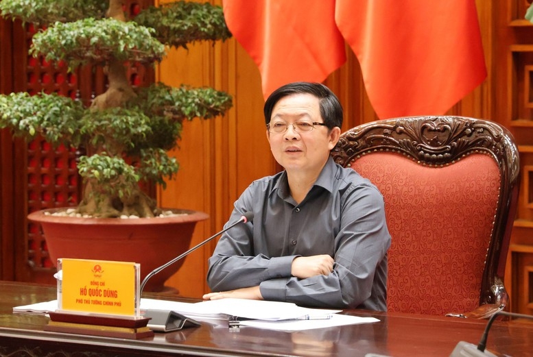 Phó Thủ tướng Hồ Quốc Dũng chủ trì cuộc họp - Ảnh: VGP