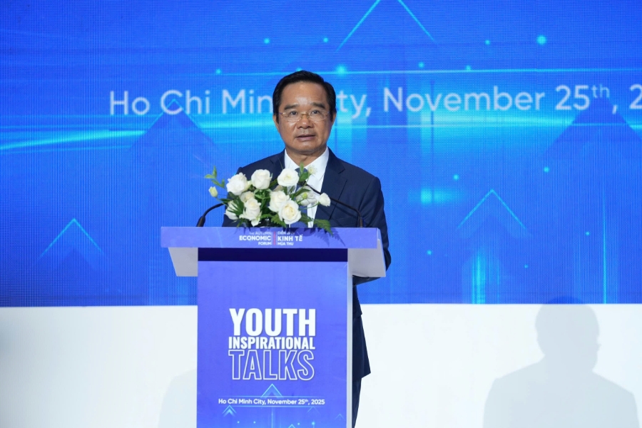 Chủ tịch UBND TP. Hồ Chí Minh Nguyễn Văn Được phát biểu tại sự kiện sáng 25/11.