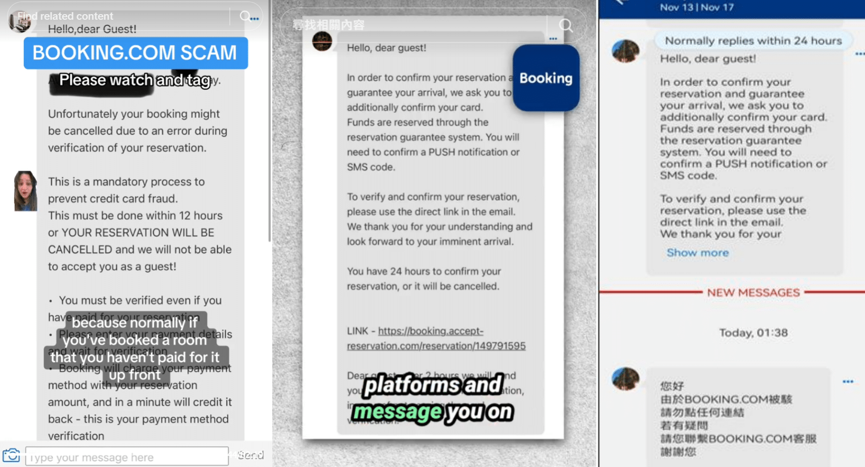 Khuyến cáo của Booking.com trước tình trạng mạo danh lừa đảo đang gia tăng.