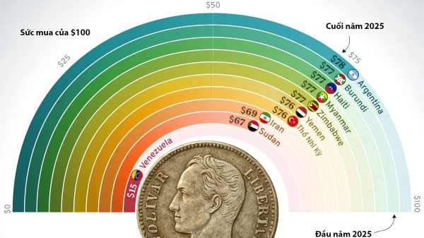 Những đồng tiền mất giá trị mạnh nhất năm 2025