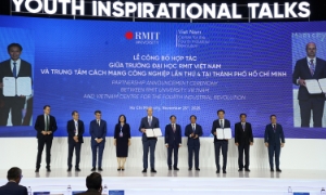 Quan hệ hợp tác chiến lược giữa RMIT Việt Nam và HCMC C4IR mở ra khuôn khổ phối hợp lâu dài nhằm thúc đẩy chuyển đổi đô thị thông minh. Ảnh: Nguồn BTC