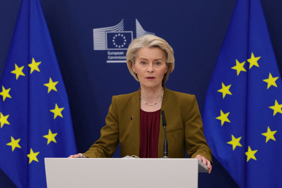 Chủ tịch EC Ursula von der Leyen - Ảnh: Reuters.