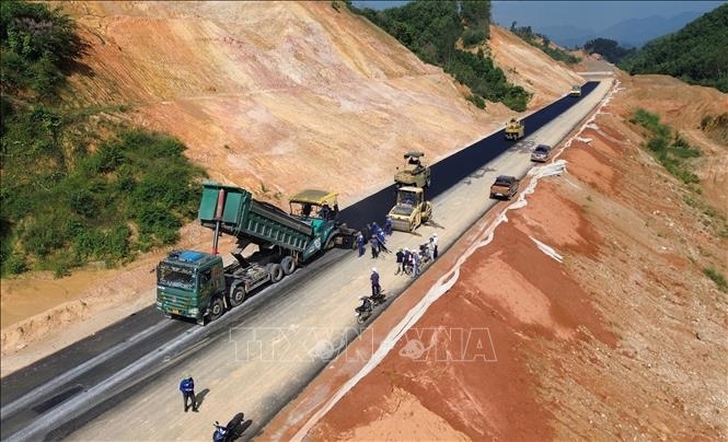 Dự án cao tốc Tuyên Quang - Hà Giang. Ảnh: TTXVN