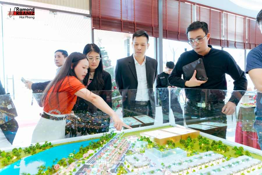 Dự án tại phía Nam phố Cảng thu hút nhà đầu tư quan tâm (Nguồn ảnh dự án Ramond Urbaniz Hải Phòng).