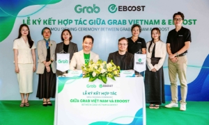Hợp tác với EBOOST, Grab Việt Nam tiếp tục đẩy mạnh chuyển đổi xanh 