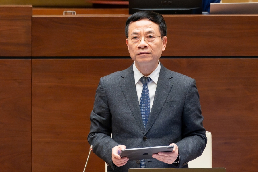 Bộ trưởng Bộ Khoa học và Công nghệ Nguyễn Mạnh Hùng. 