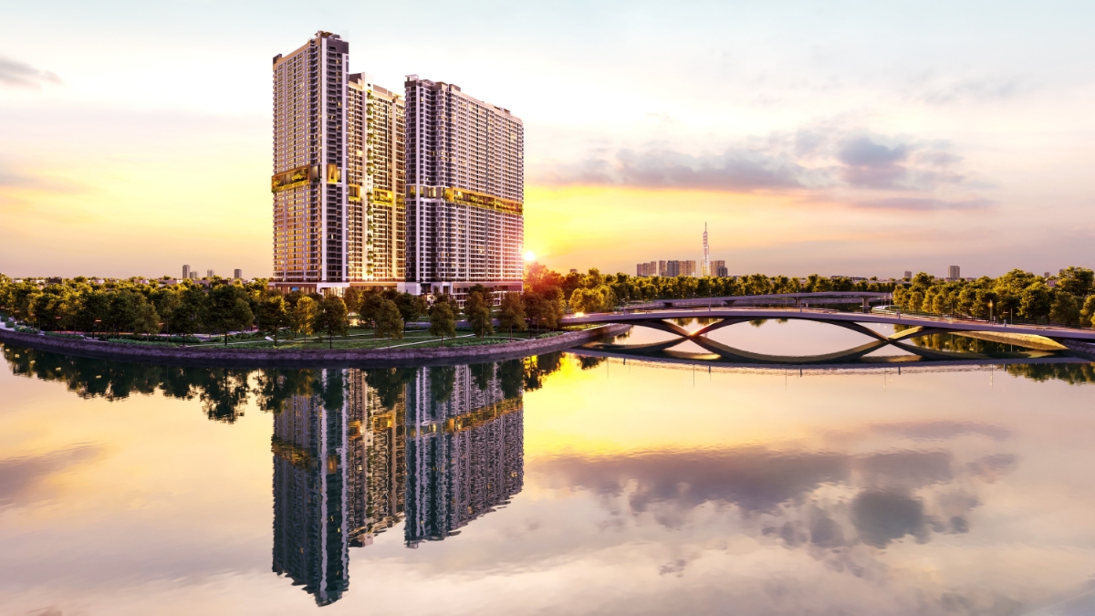 Ra mắt thị trường vào tháng 3/2025, dự án The Gió Riverside đã ghi nhận lượng quan tâm lớn từ khách hàng, giới đầu tư bất động sản. (Ảnh: An Gia Group).