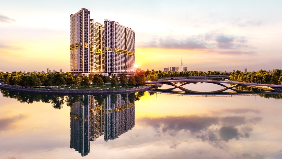 Ra mắt thị trường vào tháng 3/2025, dự án The Gió Riverside đã ghi nhận lượng quan tâm lớn từ khách hàng, giới đầu tư bất động sản. (Ảnh: An Gia Group).