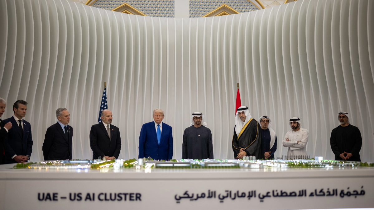 Tổng thống Mỹ Donald Trump tham gia chuyến tham quan tại Các Tiểu vương quốc Ả Rập Thống nhất hồi tháng 5/2025. Ảnh: Nhà Trắng