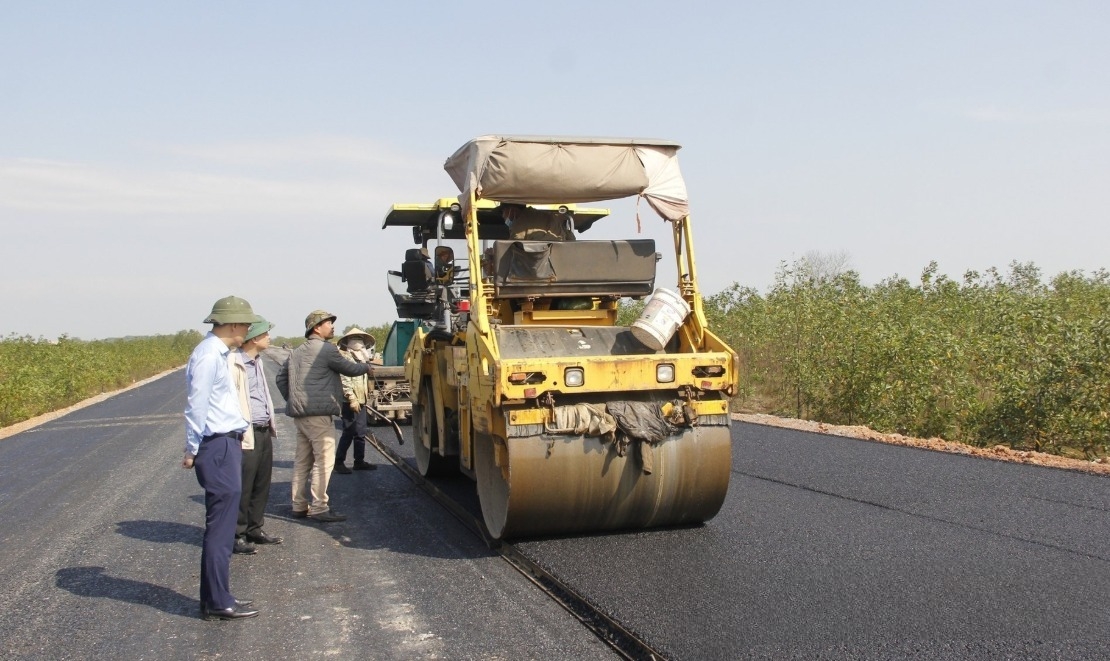 Dự án đường tránh Đông Hà, tỉnh Quảng Trị.  Ảnh: Ngọc Vũ