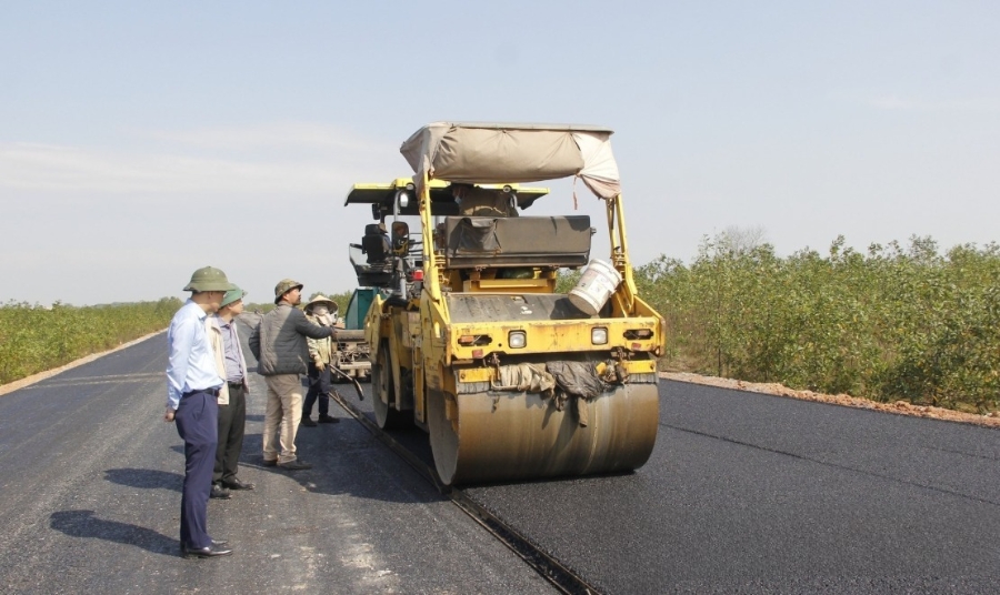 Dự án đường tránh Đông Hà, tỉnh Quảng Trị.  Ảnh: Ngọc Vũ