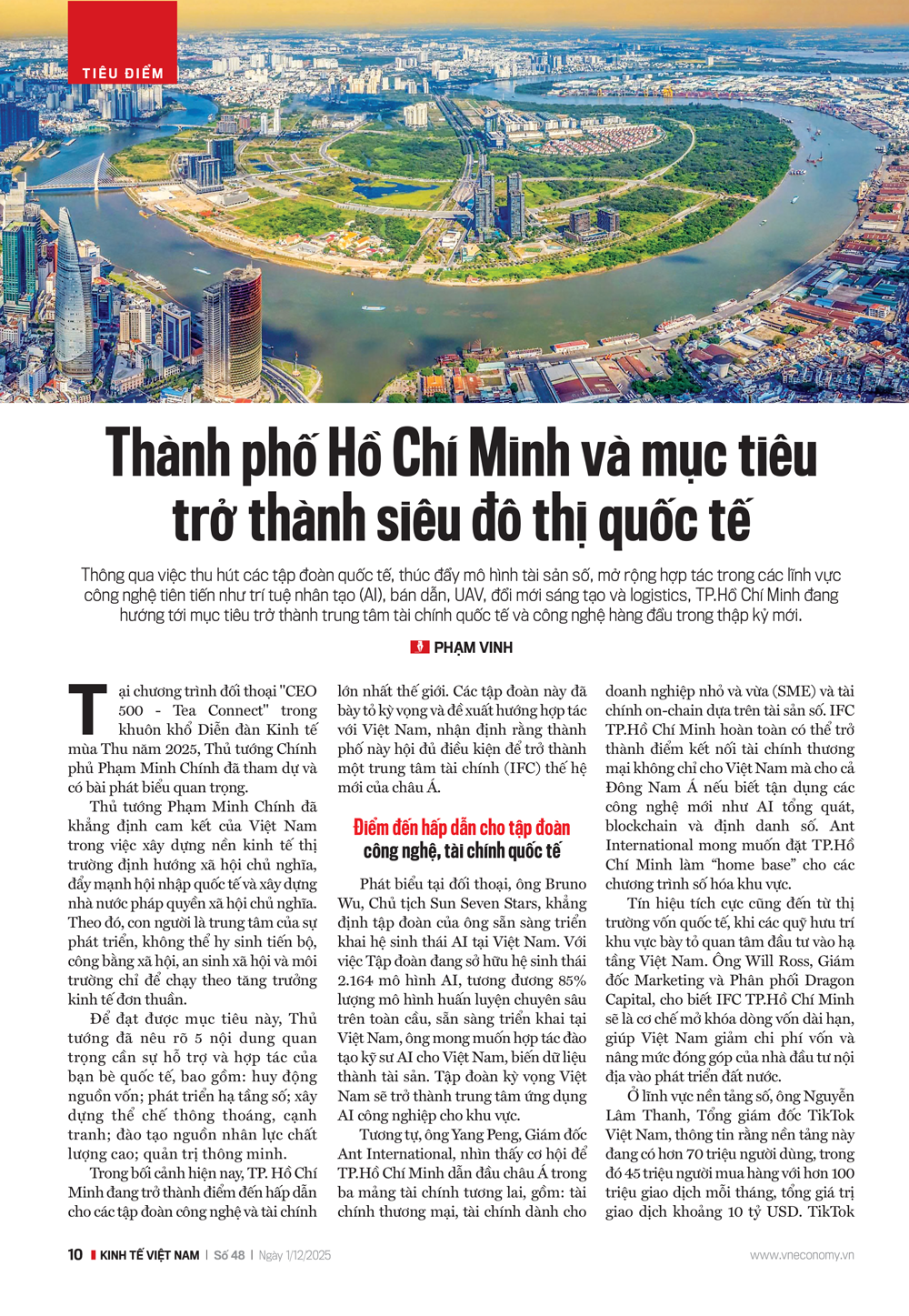 Thành phố Hồ Chí Minh và mục tiêu trở thành siêu đô thị quốc tế 
 - Ảnh 1