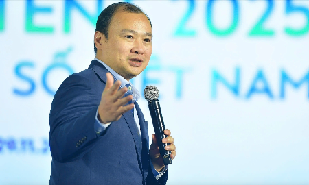 Thứ trưởng Lê Hải Bình chia sẻ tại phiên tọa thuộc khuôn khổ Ngày hội Sáng tạo nội dung số Việt Nam (Vietnam iContent 2025).