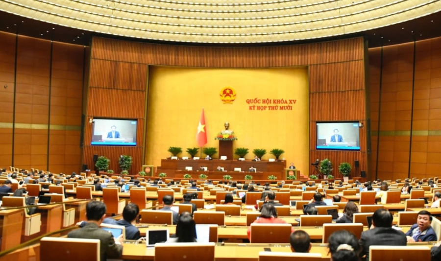 Quang cảnh phiên thảo luận tại Quốc hội.