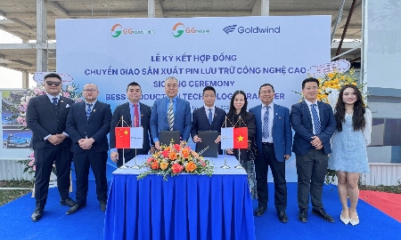 Lễ ký kết giữa GGI và Goldwind.