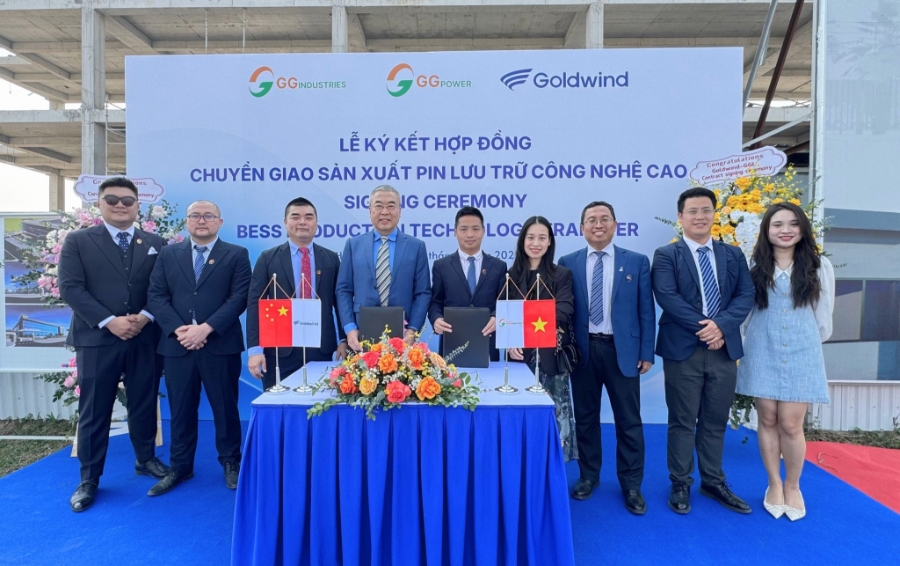 Lễ ký kết giữa GGI và Goldwind.