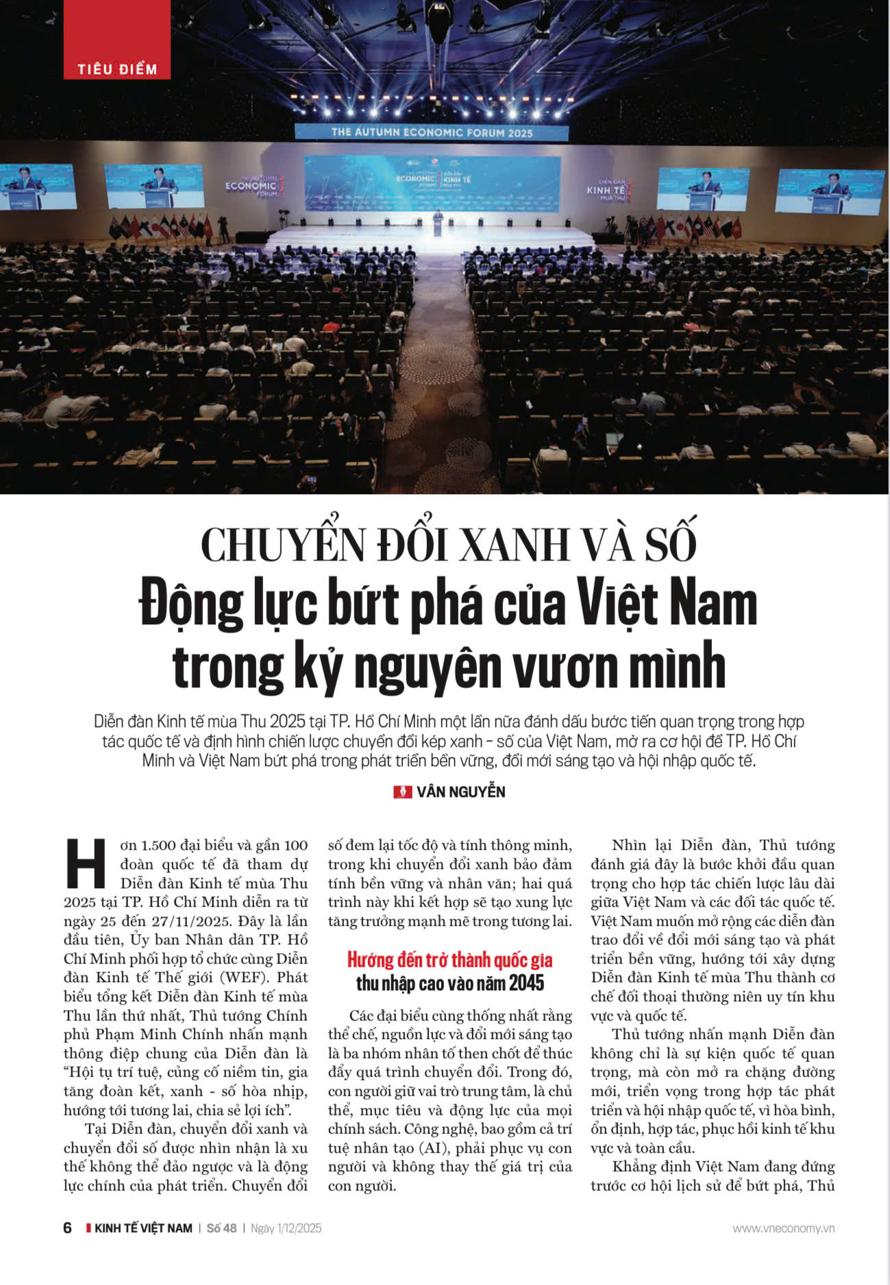 Chuyển đổi xanh và số: Động lực bứt phá của Việt Nam trong kỷ nguyên vươn mình - Ảnh 1