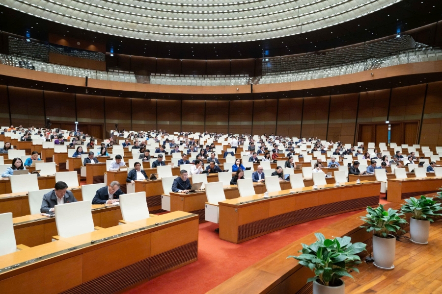 Quang cảnh phiên họp ngày 1/12. Ảnh: Quốc hội.