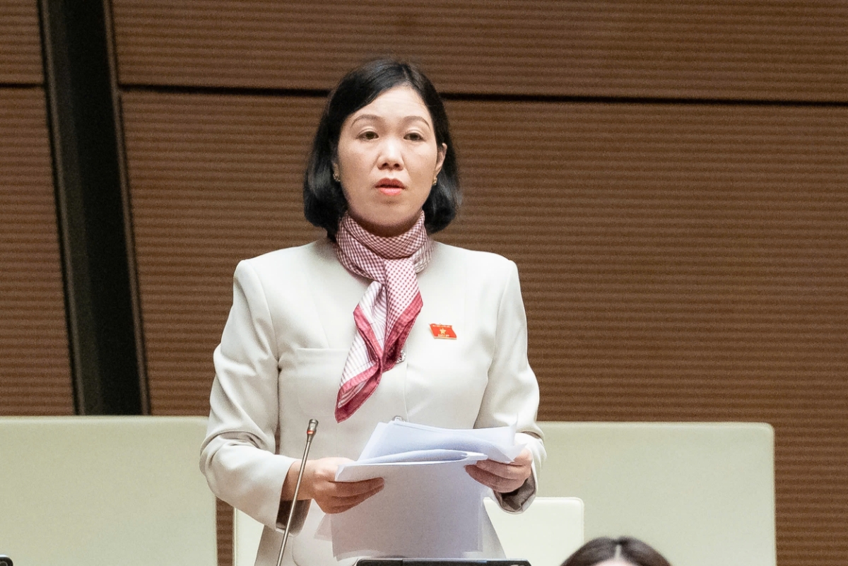 Đại biểu Nguyễn Thị Lan Anh, Đoàn đại biểu Quốc hội tỉnh Lào Cai.&nbsp;Ảnh: Quốc hội.