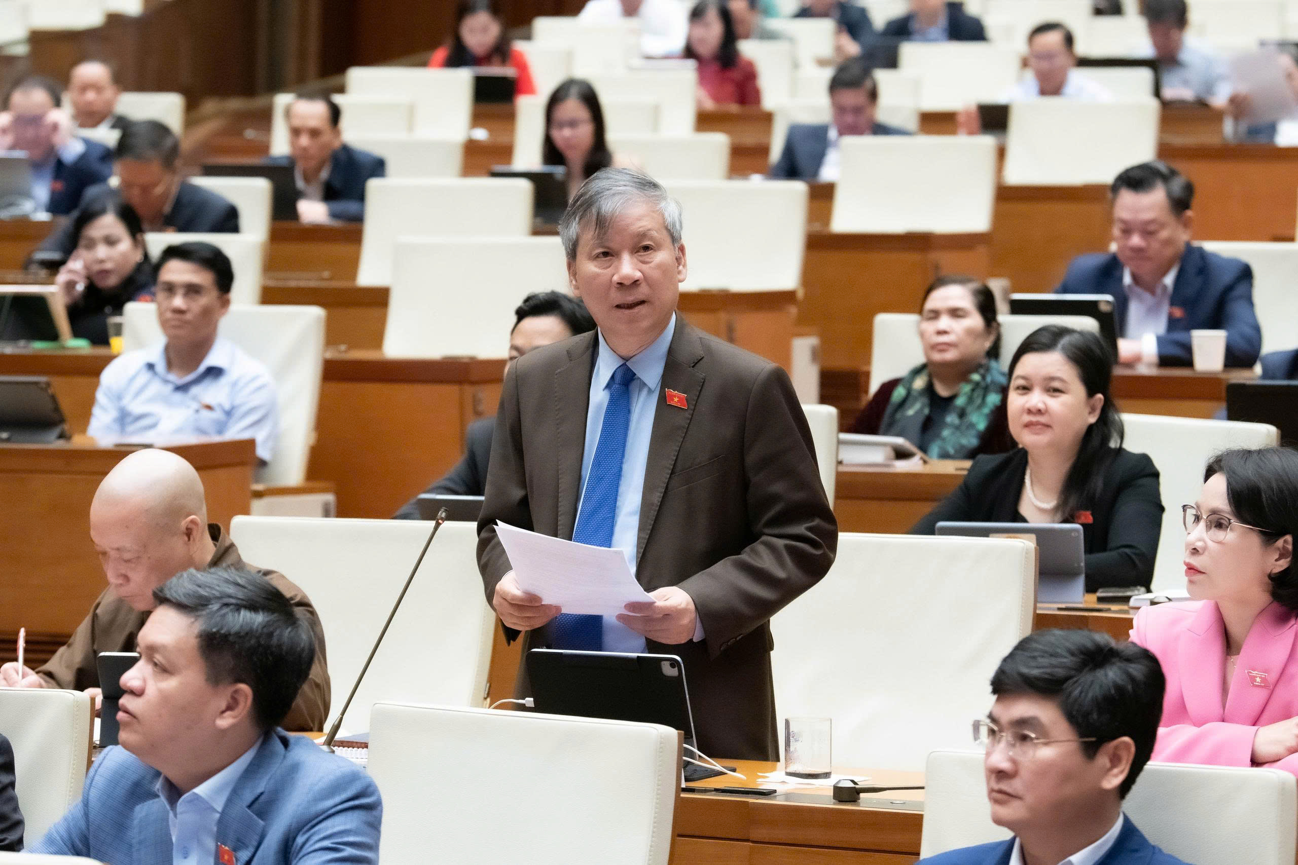 Đại biểu Nguyễn Anh Trí, đoàn ĐBQH TP. Hà Nội. Ảnh: Phạm Thắng.