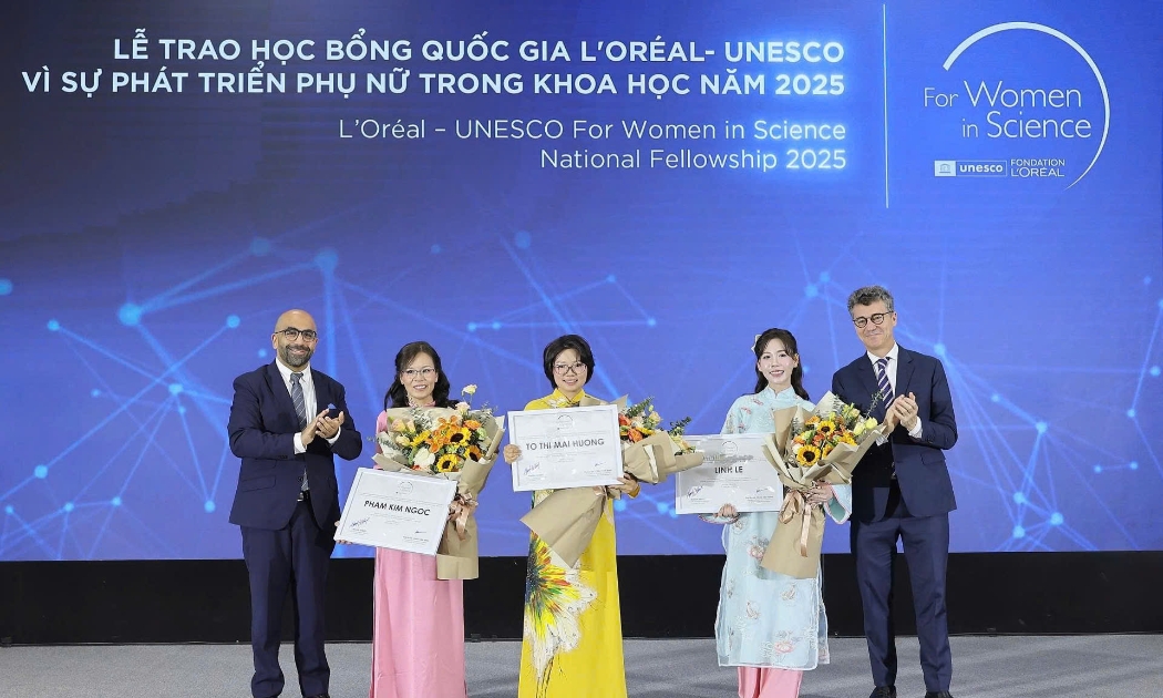 Ba nhà khoa học nữ vừa được trao học bổng năm 2025.