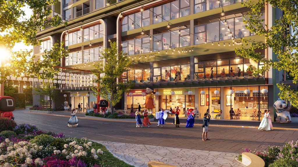 Nội khu được thiết kế không chỉ tiện ích mà còn hướng đến không gian văn hóa sinh động.