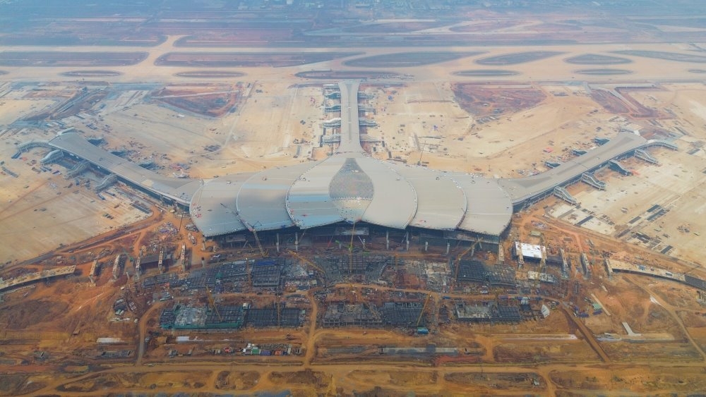 Cảng HKQT Long Thành đang dần hoàn thiện. Ảnh: Anh Tú.