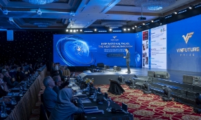 Sự kiện “Diễn thuyết truyền cảm hứng: Công nghệ đột phá tương lai” đã giới thiệu bốn câu chuyện đổi mới đang tái định hình thế giới. Ảnh: BTC