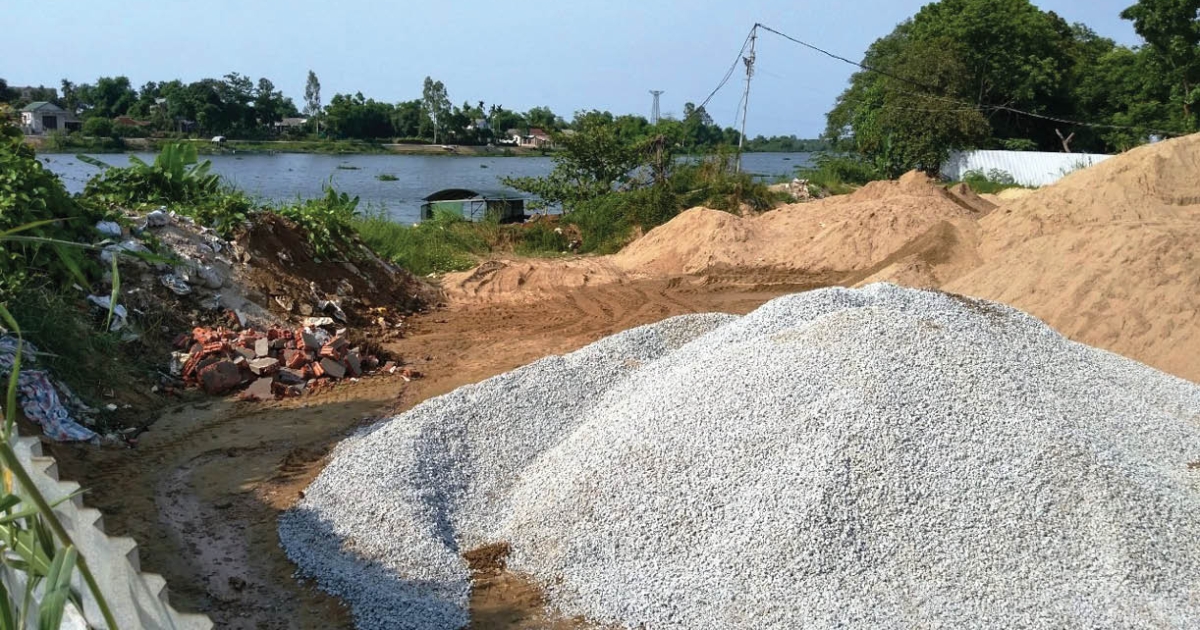 Hà Nội mạnh tay chấn chỉnh các bến bãi vật liệu xây dựng