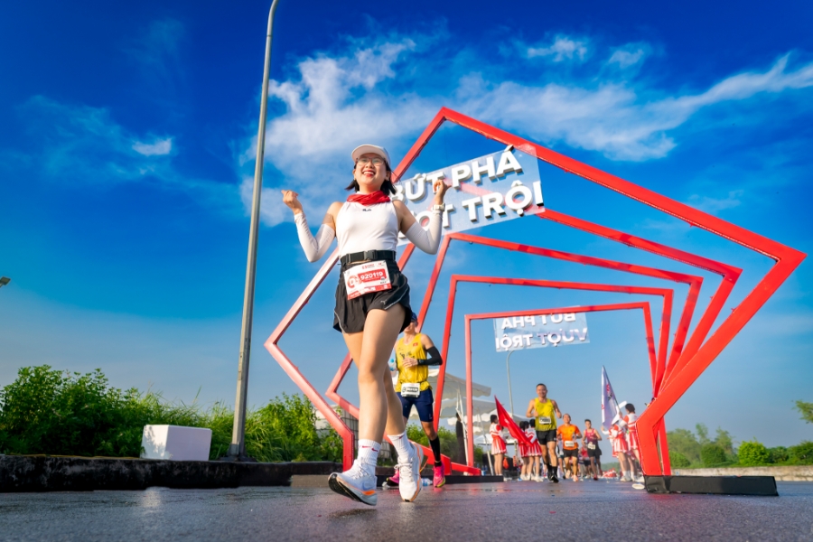 Giải Marathon Quốc tế Techcombank thu hút hàng chục nghìn runners mỗi năm.