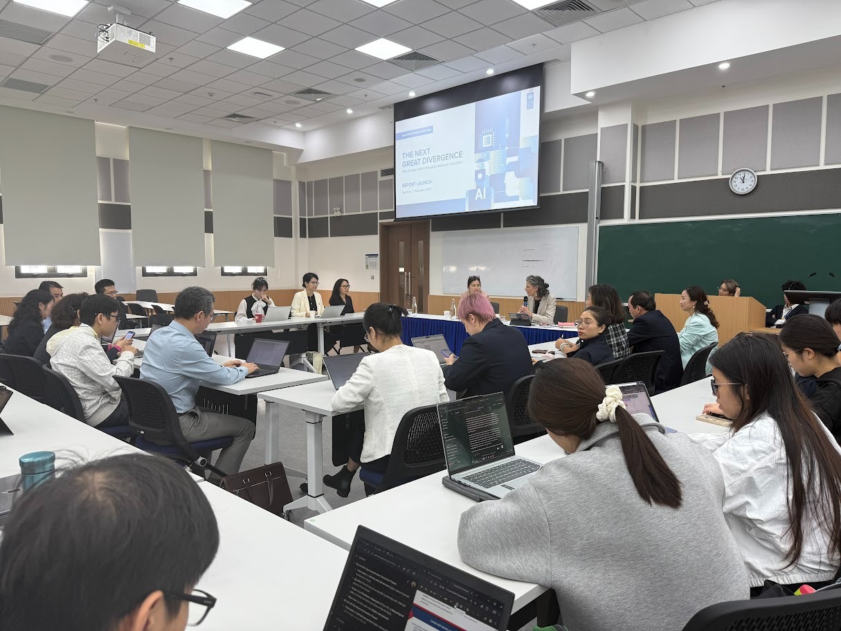 Báo cáo mới nhất “Sự phân cực lớn tiếp theo: Tại sao trí tuệ nhân tạo có thể làm gia tăng bất bình đẳng giữa các quốc gia” vừa được công bố sáng 2/12