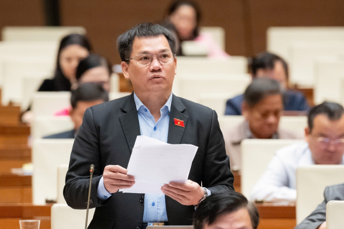 Đại biểu Dương Khắc Mai, Đoàn đại biểu Quốc hội tỉnh Lâm Đồng phát biểu.&nbsp;Ảnh: Quốc hội.