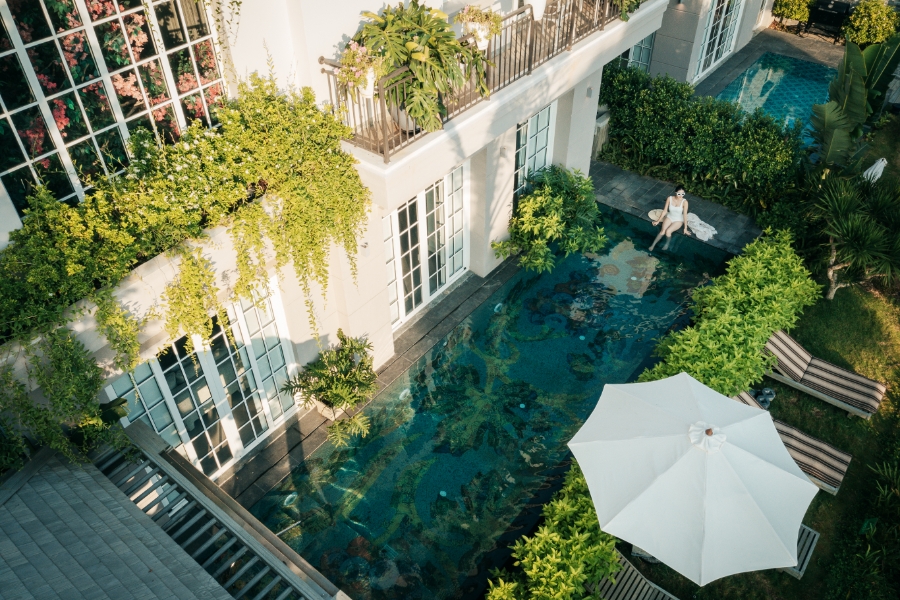 Ảnh chụp thực tế tại biệt thự mẫu Central Island. Ảnh: MP.