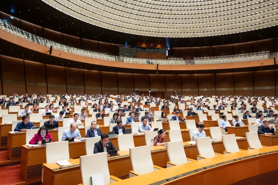 Các đại biểu tham dự phiên họp. Ảnh: Quốc hội.