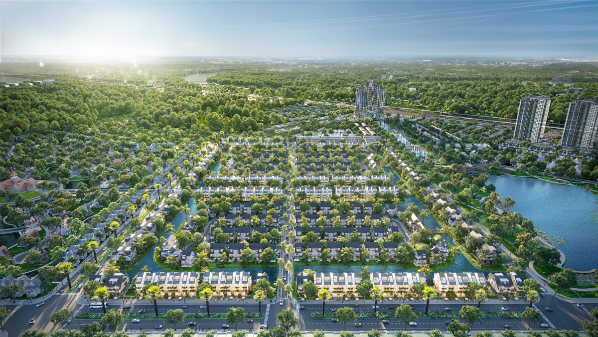 Central Island nằm tại vị trí trung tâm của đại đô thị Eco Central Park. Ảnh: ECP.