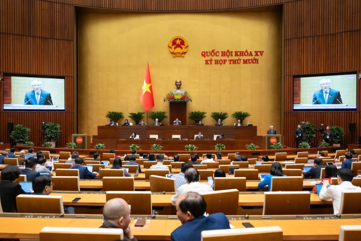 Quang cảnh phiên họp sáng 3/12. Ảnh: Quốc hội.