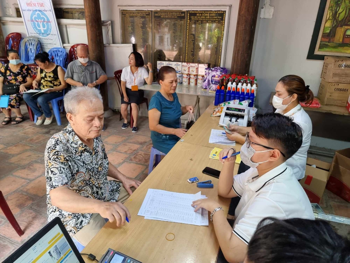 Người hưởng lương hưu tại Hà Nội.