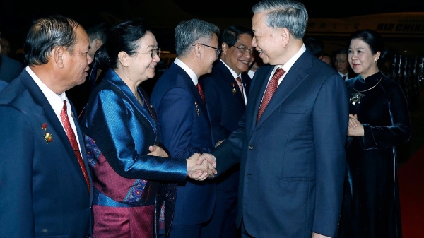 Tổng Bí thư Tô Lâm và Phu nhân kết thúc tốt đẹp chuyến thăm cấp Nhà nước tới Lào