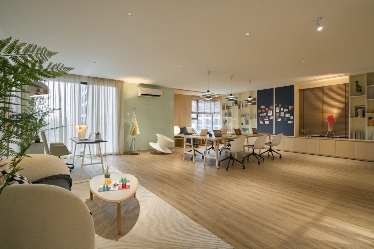 Văn phòng với diện tích linh hoạt, tối ưu hóa công năng, phù hợp với xu thế của các mô hình làm việc mới.