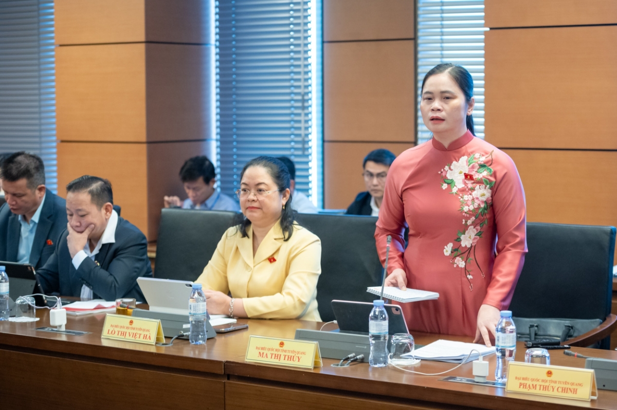 Đại biểu Ma thị Thúy – Đoàn đại biểu Quốc hội tỉnh Tuyên Quang.